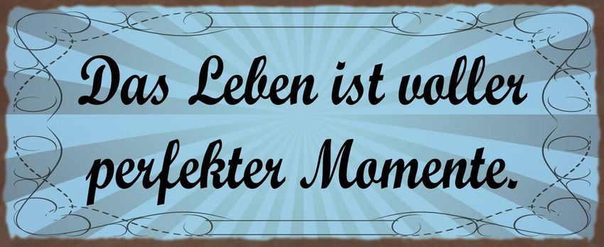 Schatzmix Blechschild SONNTAGE Schlafe Metallschild 27x10cm Deko Tin Sign mit Kordel Targa di Metallo da Parete, Lamiera, Multicolore, 27x10 cm
