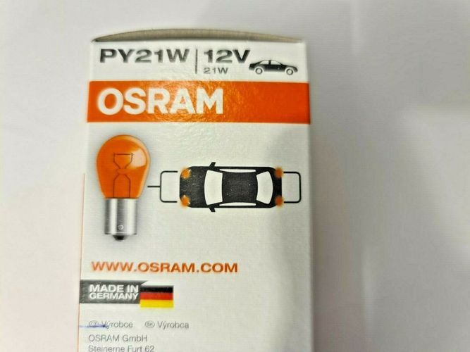 Birne PY21W 12V - 21W BAU15S versetzte Pins Osram orange kaufen