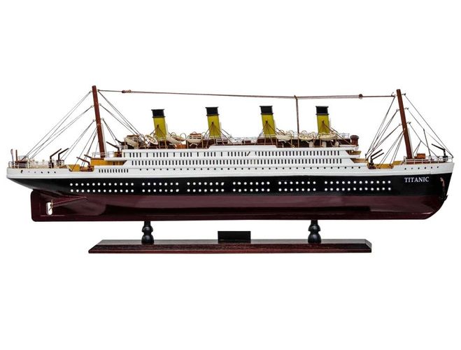 Modellschiff Titanic Model Schiff Holz 80cm Maritime Dekoration kein Bausatz  kaufen bei