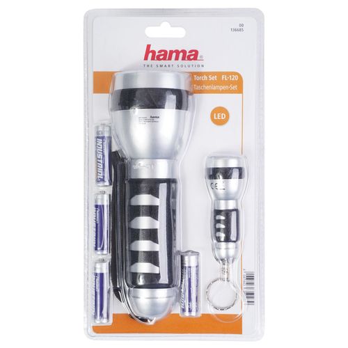 Hama Set LED Taschenlampe groß + klein Hell Outdoor Pack 2x ArbeitsLeuchte  kaufen bei Hood.de -