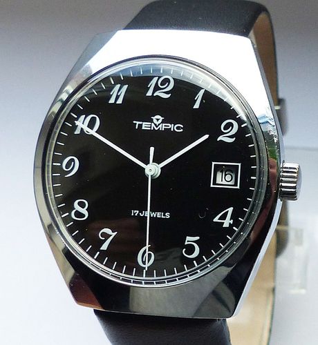 Stainless Steel Tempic Armbanduhr Vintage Tempic Uhr 01 Schöne