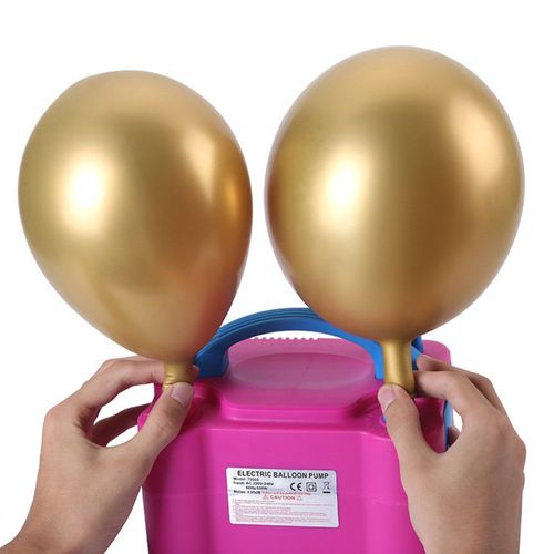 Elektrische Luftballonpumpe 600W Ballonpumpe mit Doppeldüse für