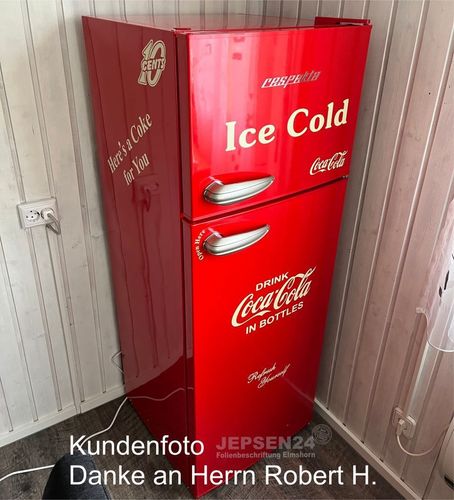 7 teiliges Aufkleber Set Coca Cola Kühlschrank 10 Cent K2 kaufen bei