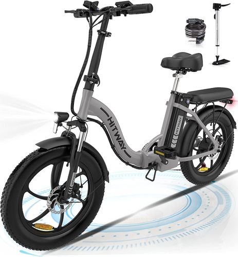 HITWAY Elektrofahrrad E-Bike 20 Fat Tire 250W klapprad bis 55km, mit  Shimano 7 Gänge kaufen bei