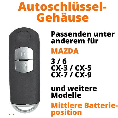 Smartkey Funk Schlüssel Gehäuse für Mazda 2 3 6 CX-3 CX-5 MX-5  Autoschlüssel kaufen bei