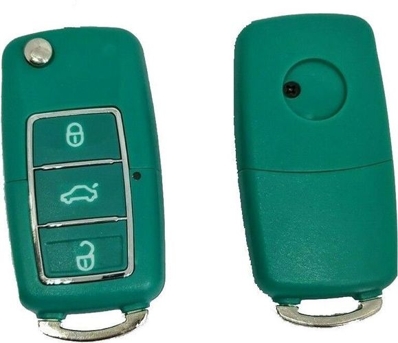 3 Tasten Klappschlüssel Autoschlüssel für VW Seat Skoda Audi Golf R  Smaragdgrün kaufen bei