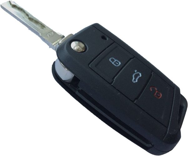 Auto Schlüssel Silikon Hülle Schwarz für VW GOLF 7 POLO SEAT LEON SKODA  kaufen bei