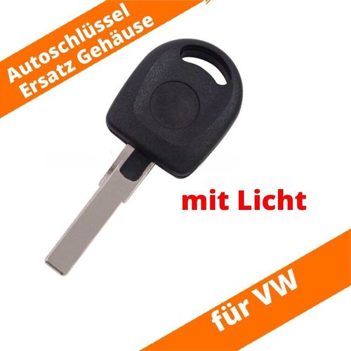 Ersatz Steck Schlüssel Rohling HAA mit Licht für VW Passat Golf IV