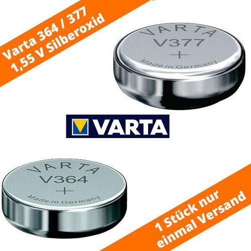 Varta Batterie SR60 V364 SR66 V377 1,55 V Uhrenbatterie Knopfzelle 
