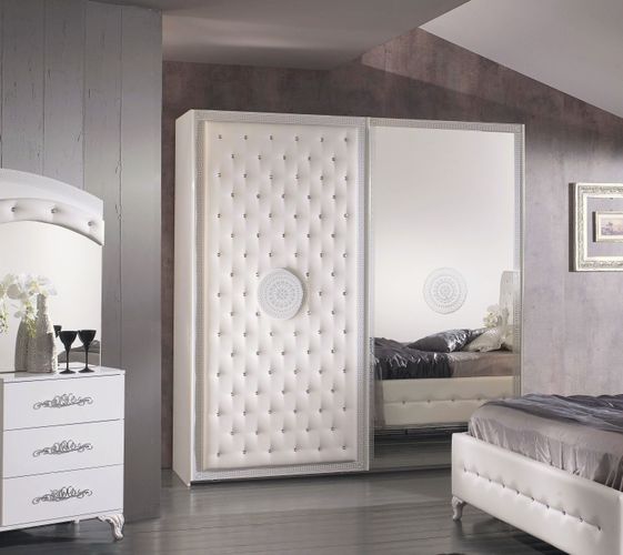 Schlafzimmer Set Anatolia 4- oder 5-teilig in Weiß-Silber kaufen bei | Komplettzimmer