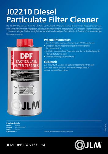 JLM Diesel Russfilter Partikelfilter Reiniger Cleaner 375ml 3 Stück