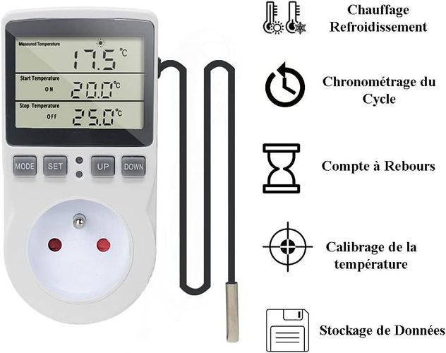 220 V Digitaler Temperaturregler, Thermostatbuchse, Heizung