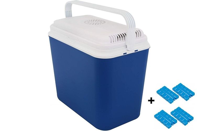 Kühlbox 22L aus Kunststoff in Blau elektrische Kühltasche Auto Camping  Outdoor
