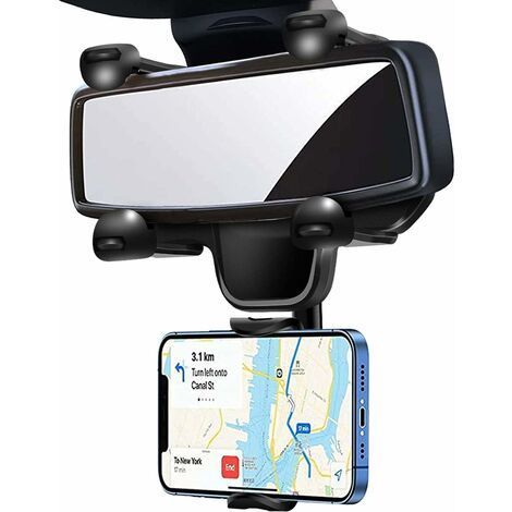 360° Auto-Rückspiegel-Handyhalterung, Handy- und GPS-Halterung