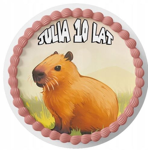 Essbar Capybara Wasserschwein Tortenaufleger Tortenbild Fototorte  Zuckerbild 5 kaufen bei