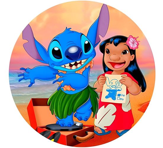 Essbar Lilo und Stitch Tortenaufleger Torte