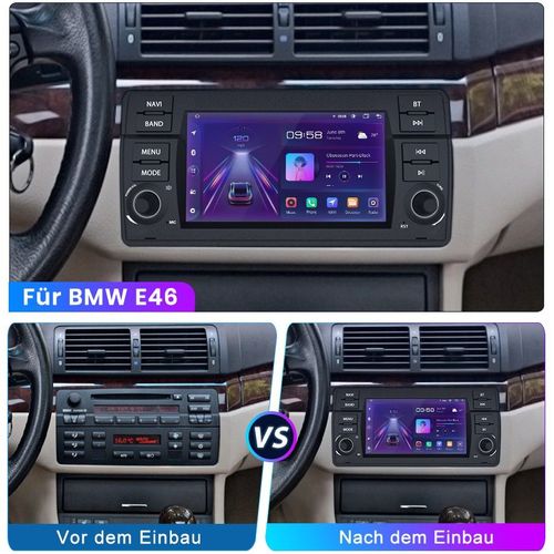 Für BMW E46 3er 318 320 325 2 Din 7 GPS Autoradio NAVI USB BT DAB+ Android  12.0 kaufen bei