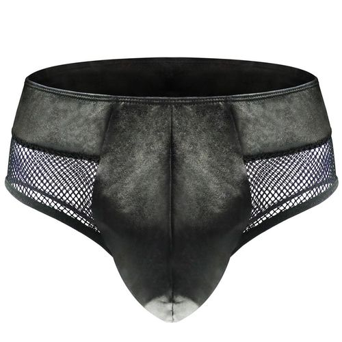 Herren Erotisch Schlüpfer PU Netz Spleiß Unterhosen Beutel Penis Thong  Unterwäsche kaufen bei