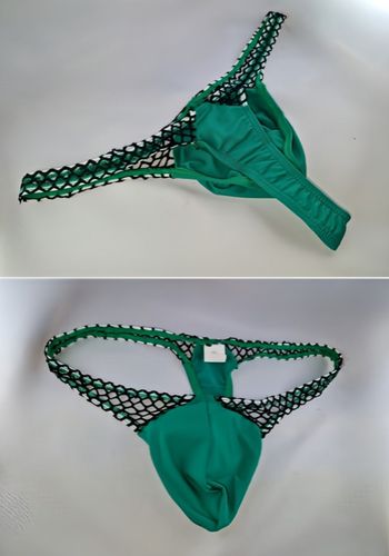 Herren Netz Unterhose String Männer Slip Unterwäsche G-String Grün Dessous  S-XXL kaufen bei  - Farbrichtung Grün
