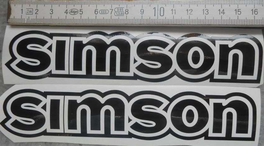 Simson S51 Aufkleber / Klebefolie - simson - für Tank - gold