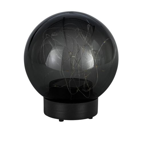 EGLO LED Solarleuchte Kugel Kunststoff schwarz-transparent 150mm 