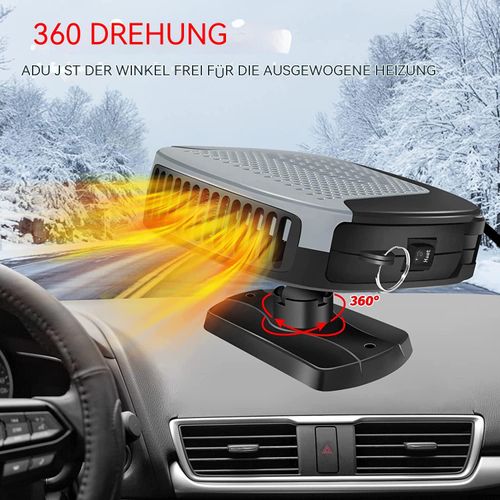 Auto Heizlüfter 12V 150W Tragbare Autoheizung Defroster 360