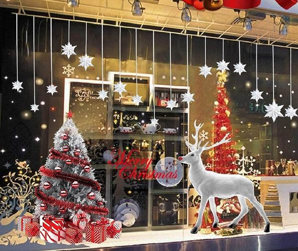 Weihnachts-Fensteraufkleber, Weihnachts-Fensteraufkleber, Dekoration,  Weihnachts-Fen kaufen bei