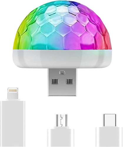 Mini Discokugel Licht USB, Discokugel LED Party Lampe Stimme Steuerung  Disco kaufen bei