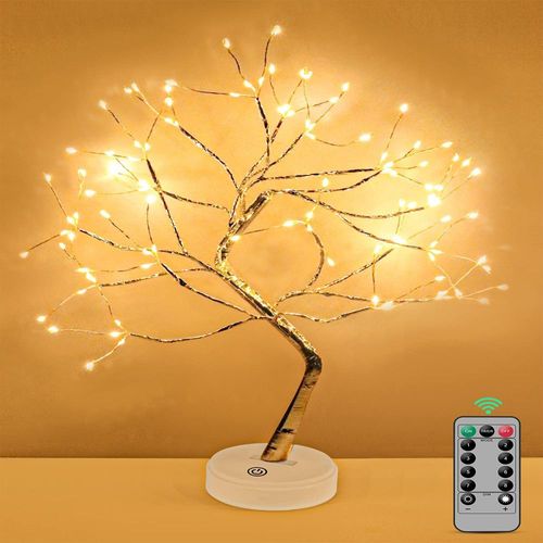Kinamy LED Lichterbaum, 108 LED Deko Lampe Leuchtzweige 8 Modi