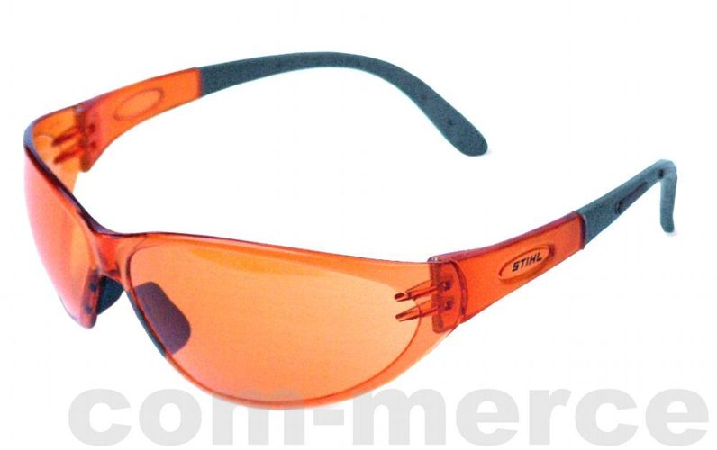 gelb getönt Stihl Schutzbrille Contrast Brille orange klar 