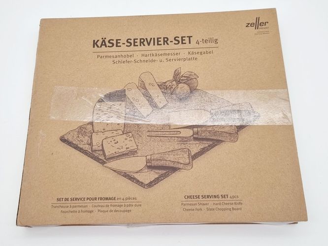 18 Edelstahl, bei kaufen Schwarz 25594 Käse-Servier-Set, 24 x cm Zeller