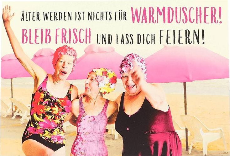Cartolini Klappkarte Geburtstagskartemit Sprüchen 047 Älter werden ist nichts für War kaufen bei