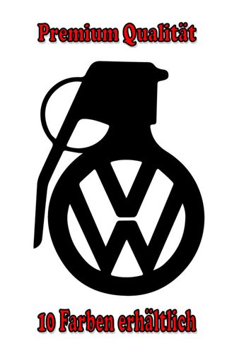 VW Emblem Auto Aufkleber Sticker Tuning Styling Fun Bike