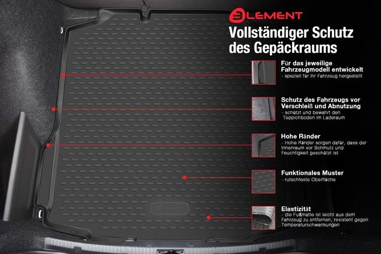 Kofferraummatte Kofferraumwanne für VW 7 Golf VII Variant 2013