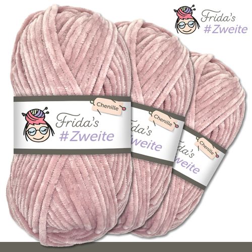 Frida‘s Softy Fine Chenille Wolle – 100 G, Türkisblau, Weich, Für Stricken & Häkeln