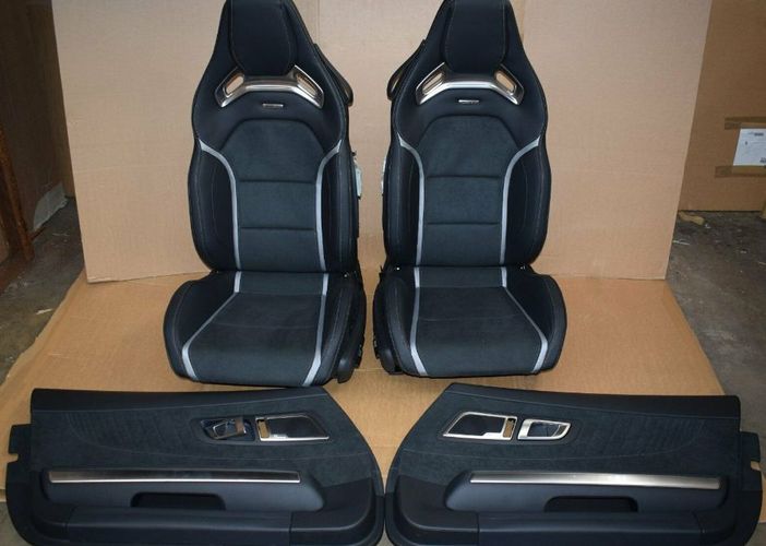 Auto Rücksitz-Organizer Für Mercedes AMG GT C190/X290 – PU Leder Mit Klappbarem Tisch, Wasserdicht | Schwarz
