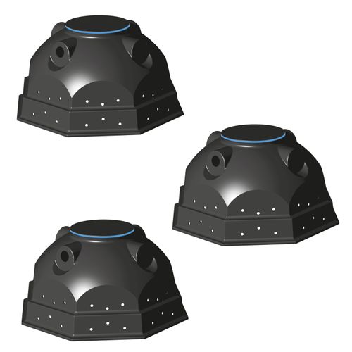 Sickeriglu Rigole 2.700 Liter, 3 x 900 l für Versickerung