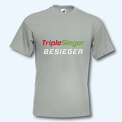 Fun-Shirt Triple Sieger Besieger FC Augsburg 8 Farben S-XXXL T-Shirt 