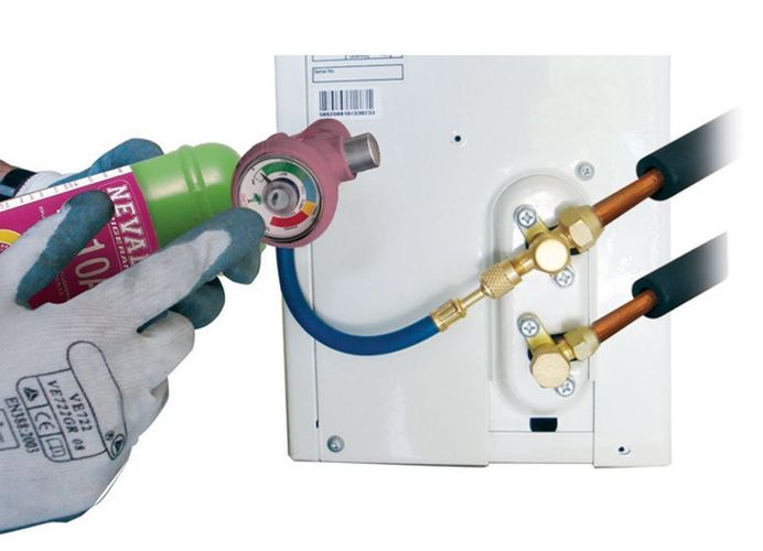 Kältemittel-Nachfüllset R410a-FLASCHE 800 g mit Manometer kaufen bei ...