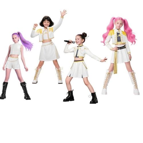 Zoey Golden Kostüm KPop Demon Hunters Girls Group HUNTRIX Zoey Cosplay