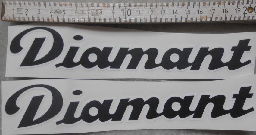 DIAMANT Toursport Rennsport Sticker Set 5-teilig  Silber-rote Dekor  Aufkleber Bridgestone Aufkleber