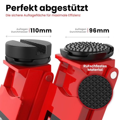 Hydraulischer Rangierwagenheber 3t Verda Hydraulik-Wagenheber 3T – Profi-Heber Mit Doppelkolben | Inkl. Gummi-Auflagen & Handschuhe | Für Werkstatt & Garage Wagenheber Flach