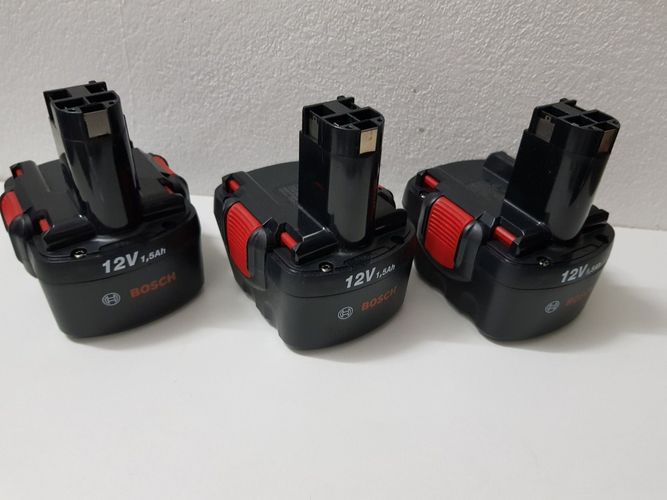 3 x Original Bosch Akkus 2 607 335 541, 12 V 1,5 Ah Cs NiCd kaufen bei