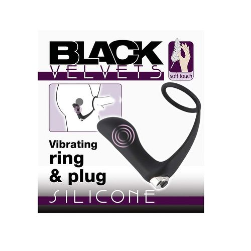 Silikon Penisring mit Vibro-Plug Perineum-Steg 10 Vibration cockring Anal  Sextoy kaufen bei Hood.de