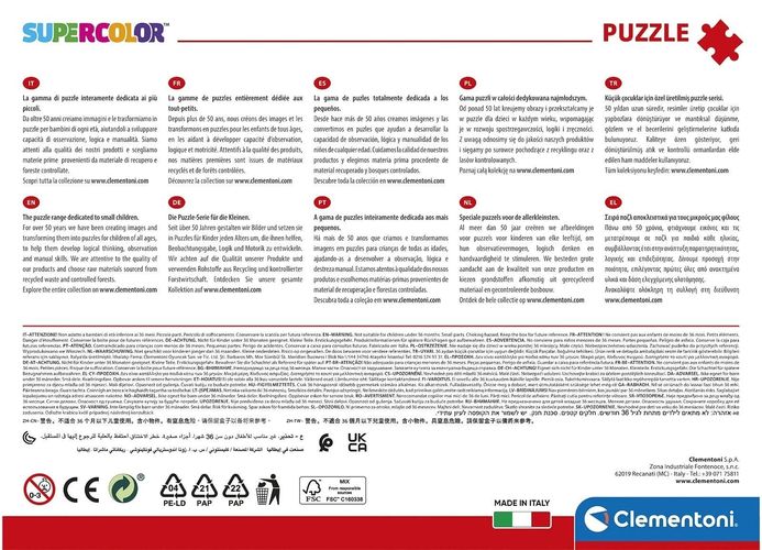 Clementoni 25729 Supercolor Paddington 104 Teile-Puzzle Für Kinder Ab 6 ...