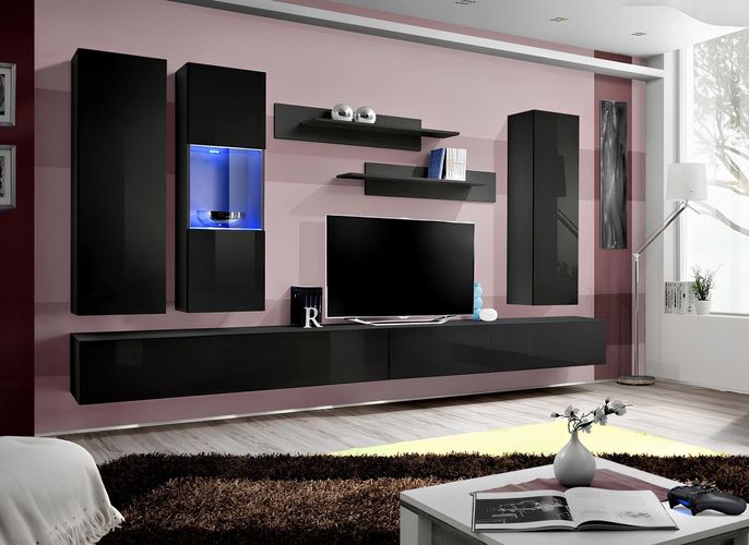 Wohnzimmermöbel Set Designer Wohnwand TV Ständer Design Einrichtung ...