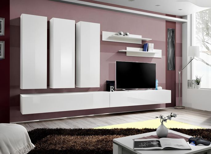 Wohnwand Komplett Holzmöbel Designer Wohnzimmermöbel Luxus Wandschrank ...