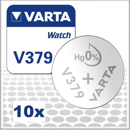 10x Varta V379 / SR521SW Watch Uhrenbatterien 379 SR63 Batterien ...