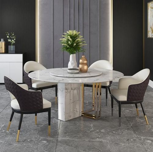 Runder Luxus Tisch Design Tische Rund Stein Möbel Esszimmer Esstische ...