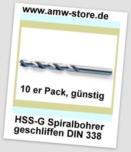 10 Stück HSS Bohrer Din 338G geschliffen 7,0 mm 10er Pack Metallbohrer Spiralboh 